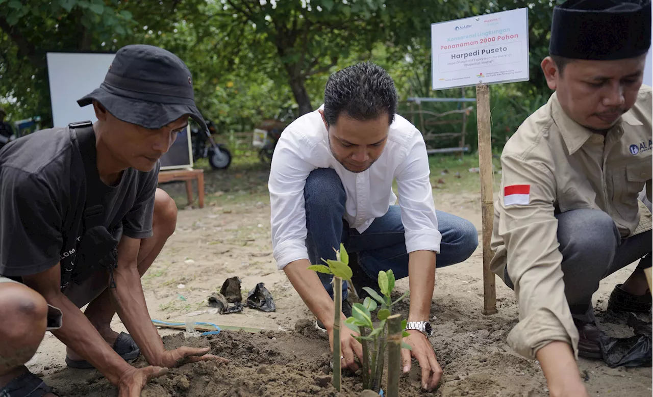 Penanaman 2000 Pohon bersama Prudential Syariah dan LAZ Al-Azhar