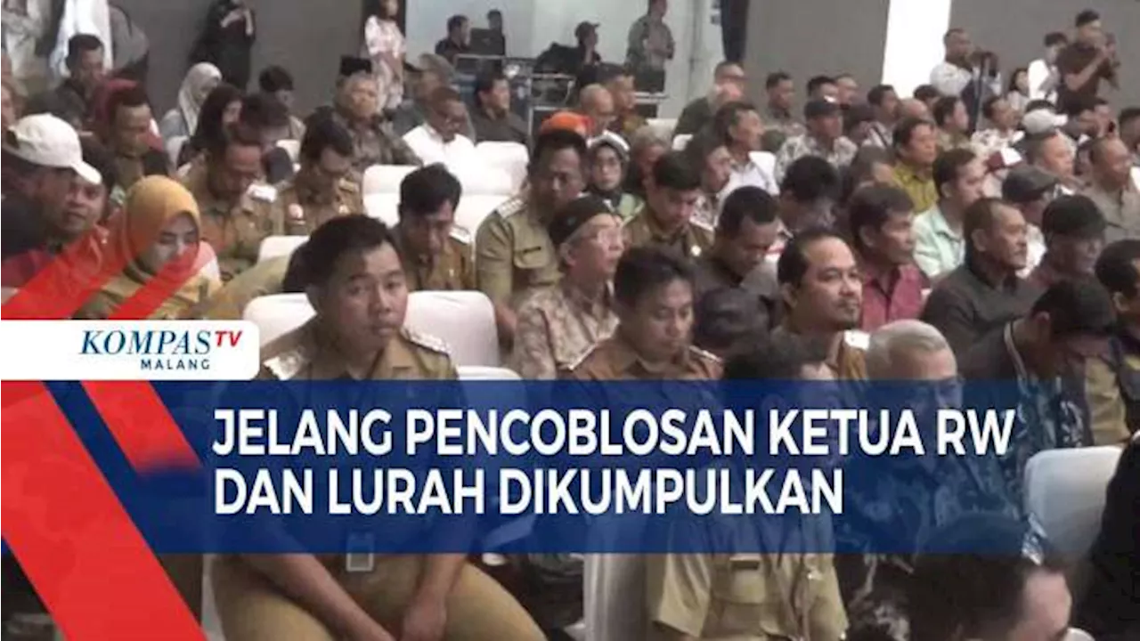 Jelang Hari Pencoblosan, Pj Wali Kota Malang Kumpulkan Ketua RW dan Lurah se Kota Malang