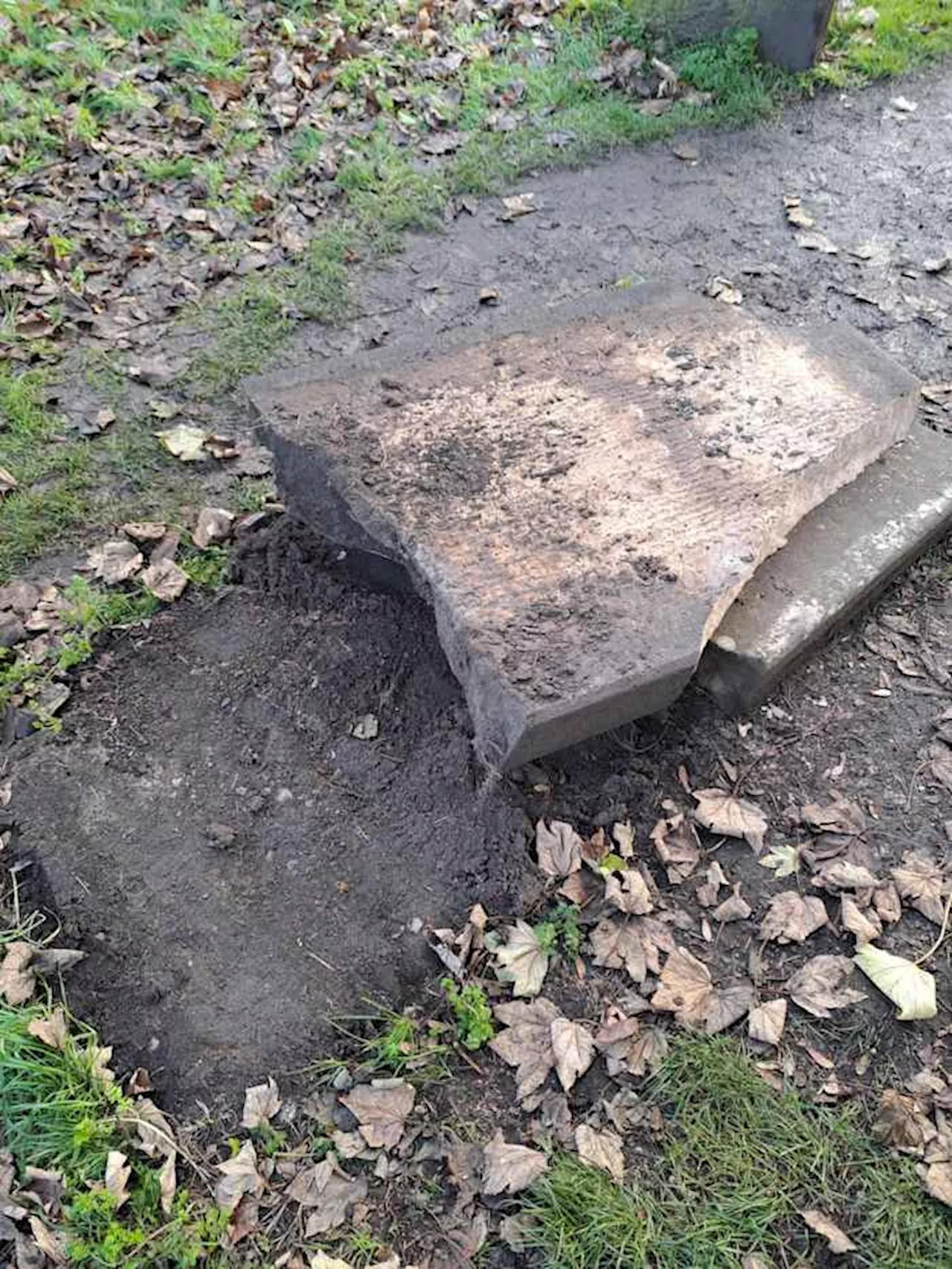 Bah, humbug! Vandal smashes Ebenezer Scrooge's tombstone used in 'A Christmas Carol' movie