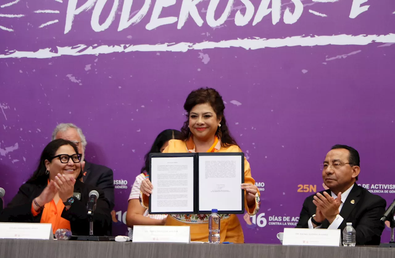 Brugada presenta estrategia contra violencia hacia las mujeres: 25 acciones para el 25N