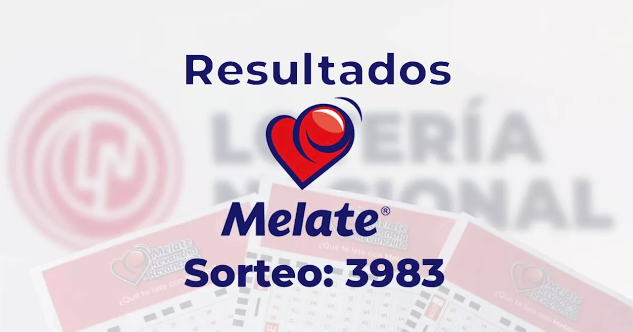 Resultados del Melate, Revancha y Revanchita 3983 del 24 de noviembre del 2024