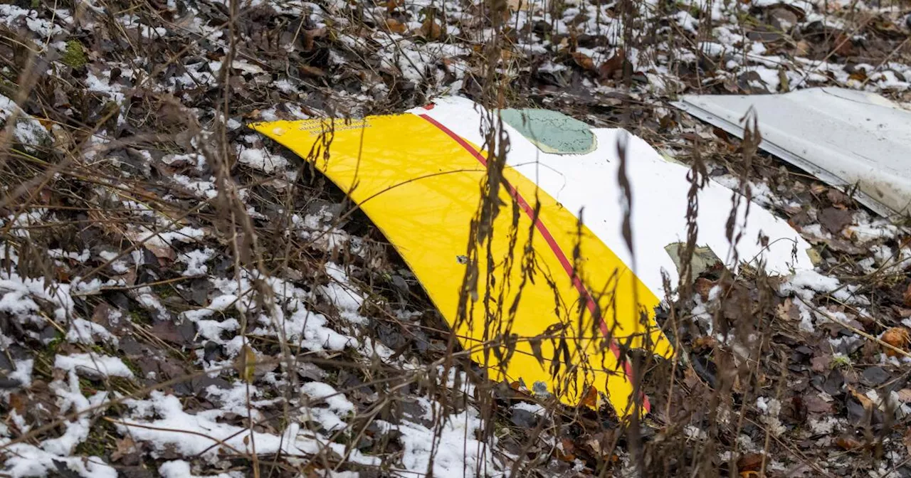 DHL cargo plane crashes and skids into a house in Lithuania, killing a Spanish crew member