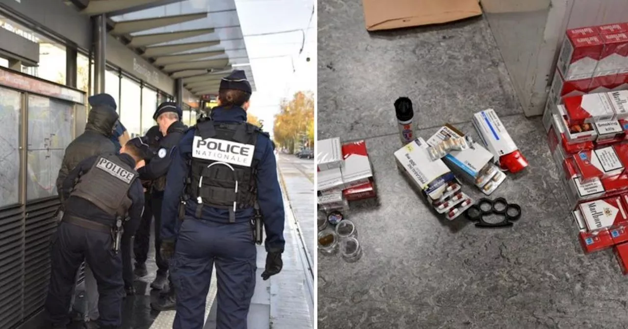 Cigarettes, cannabis et «drogue du pauvre» saisis sur le plus grand marché sauvage de Lyon