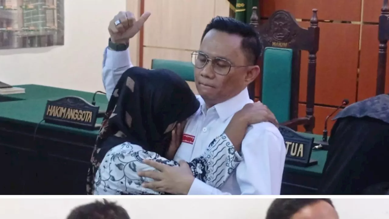 Divonis Bebas dari Dakwaan Aniaya Anak Polisi, Tangis Haru Guru Supriyani dan Suami Pecah