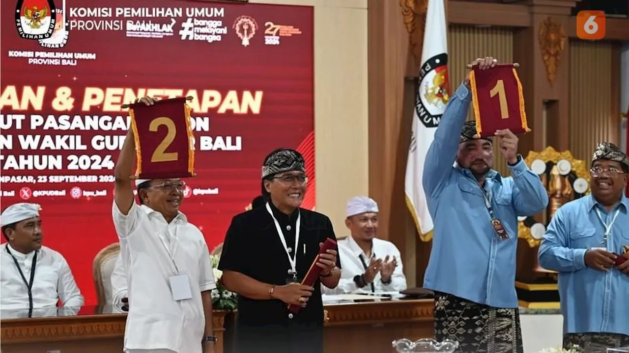 Mengenal Pasangan Calon Pilgub Bali 2024, Berikut Partai Pengusung dan Pendidikannya