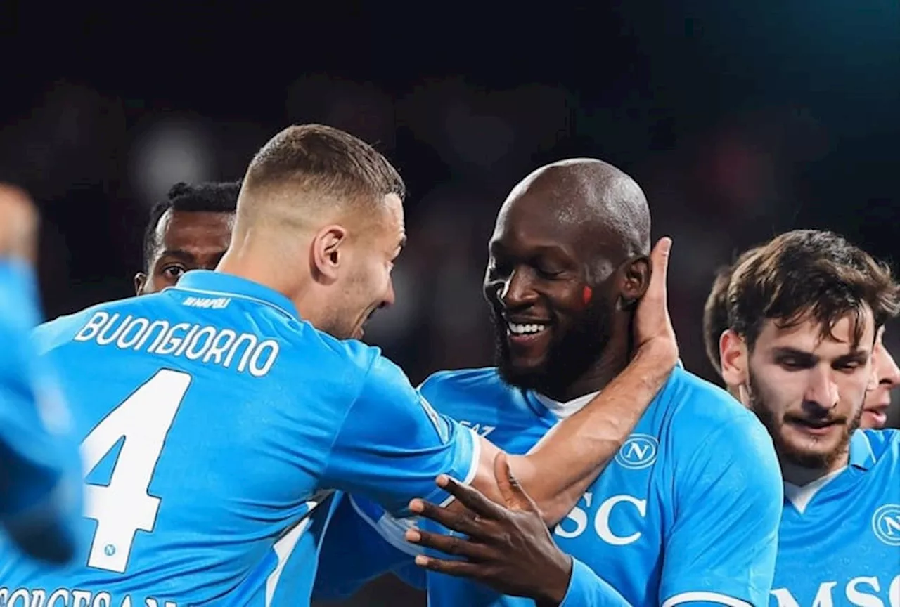 Napoli vs AS Roma Romelu Lukaku Torehkan Luka ke Serigala Ibu Kota