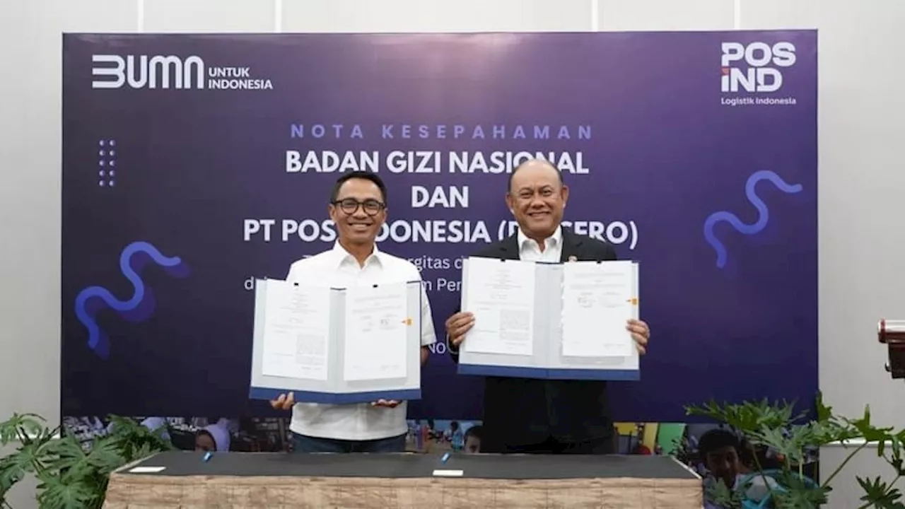 Pos Indonesia dan BGN Bersinergi Kawal Pemenuhan Gizi Nasional