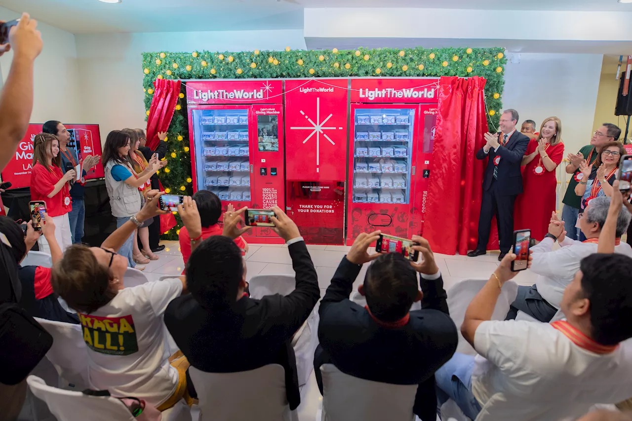 Davao Joins Cebu and Manila as Third #LightTheWorld Giving Machines Location in PH