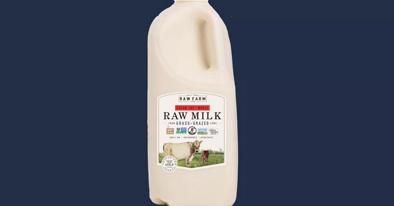 Bird flu detected in raw milk sold in California, health officials say