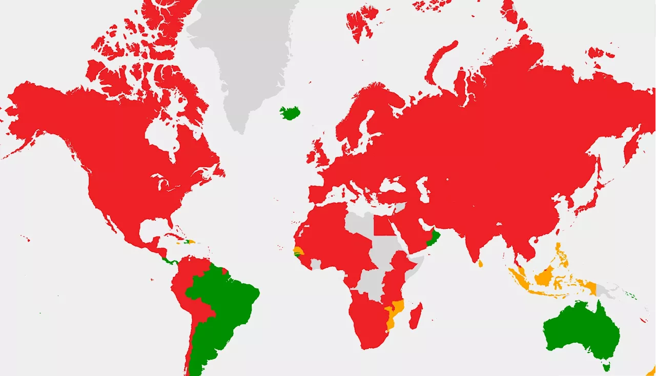 Map Shows Safest Countries if There Is Nuclear War and Famine