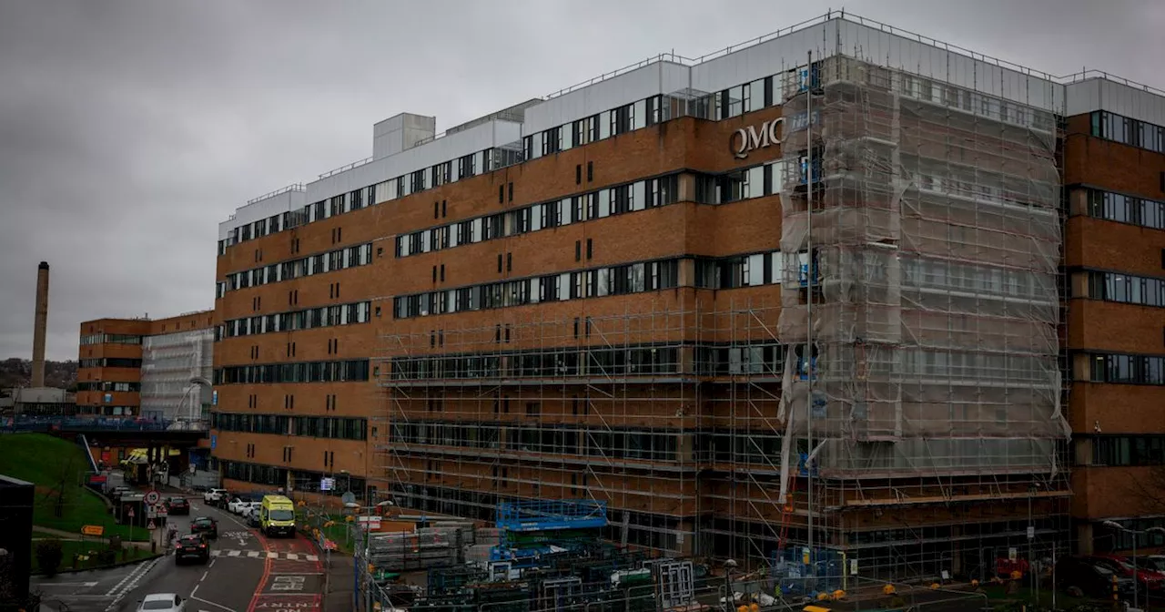 Fire closes part of A&E at QMC - 'stay away unless it's life-threatening'