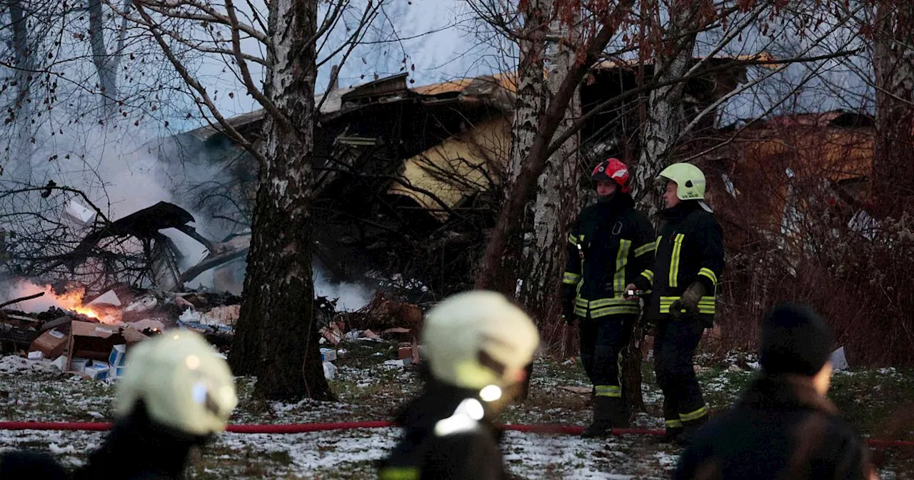 DHL-Flugzeug stürzt in Litauen ab