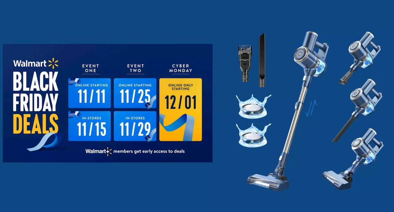 Save more than $300 on this Cordless Stick Vacuum Cleaner during Walmart’s Black Friday Deals event