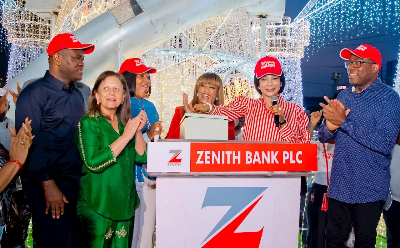 Zenith Bank lights up Ajose Adeogun Street, ushering in Yuletide Season