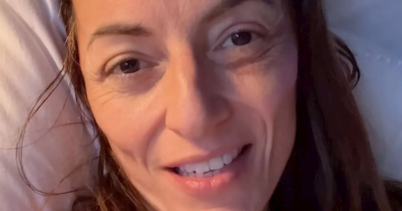 Davina McCall breaks down in tears in first health update since brain surgery