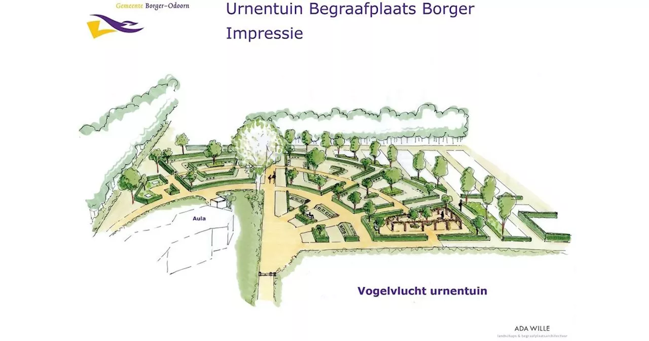 Nieuwe Urnentuin Op Begraafplaats Borger