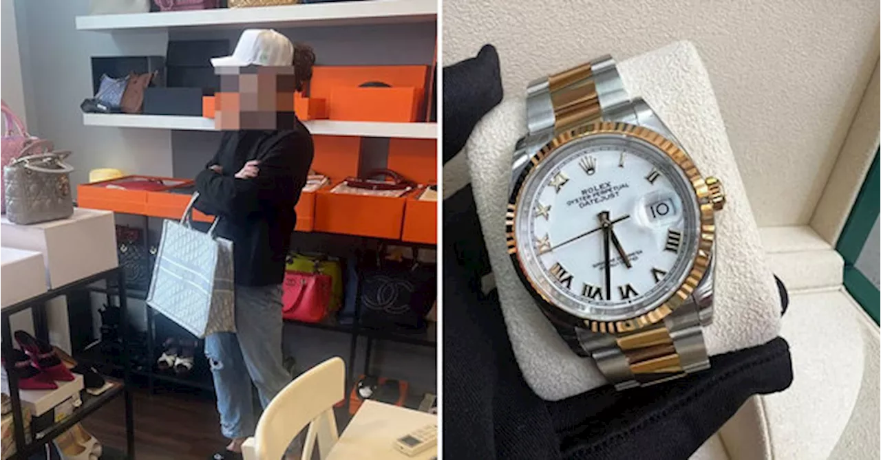 Man Dressed In Designer Clothes Steals A RM64,000 Rolex At Subang Jaya Store