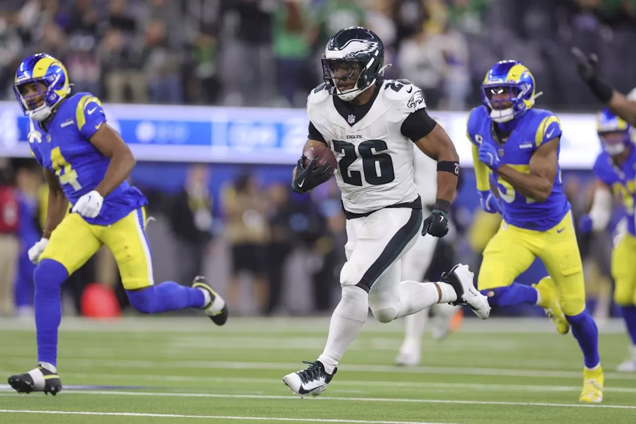 Barkley Sets Eagles Rushing Record in 37-20 Win Over Rams