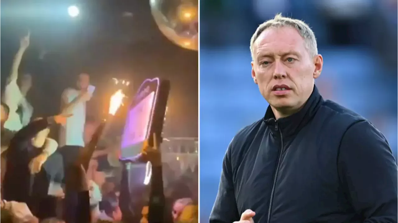 Leicester players filmed partying with shocking sign as manager Steve Cooper sacked