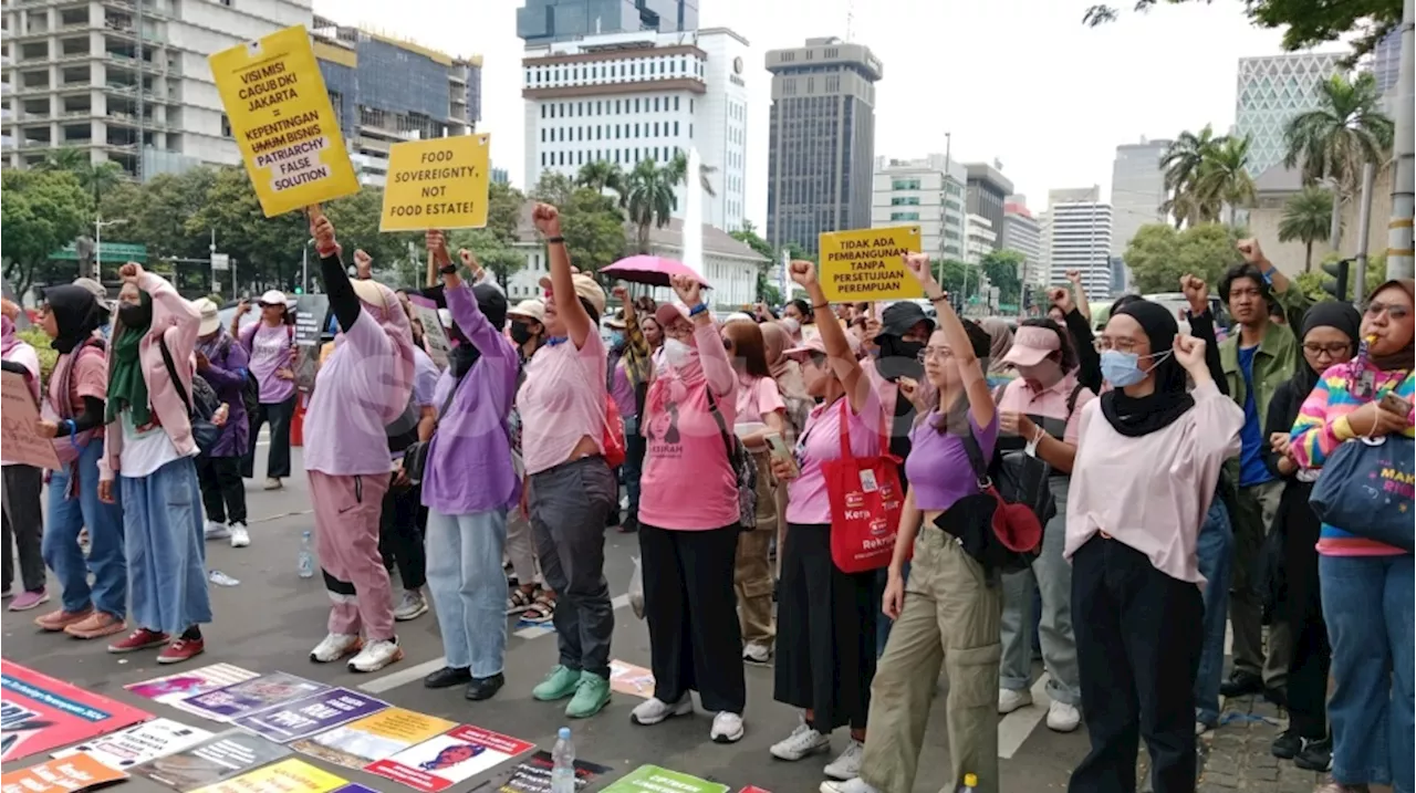 Kompak Geruduk Istana, Ini Sederet Tuntutan Massa Pendemo Perempuan ke Prabowo