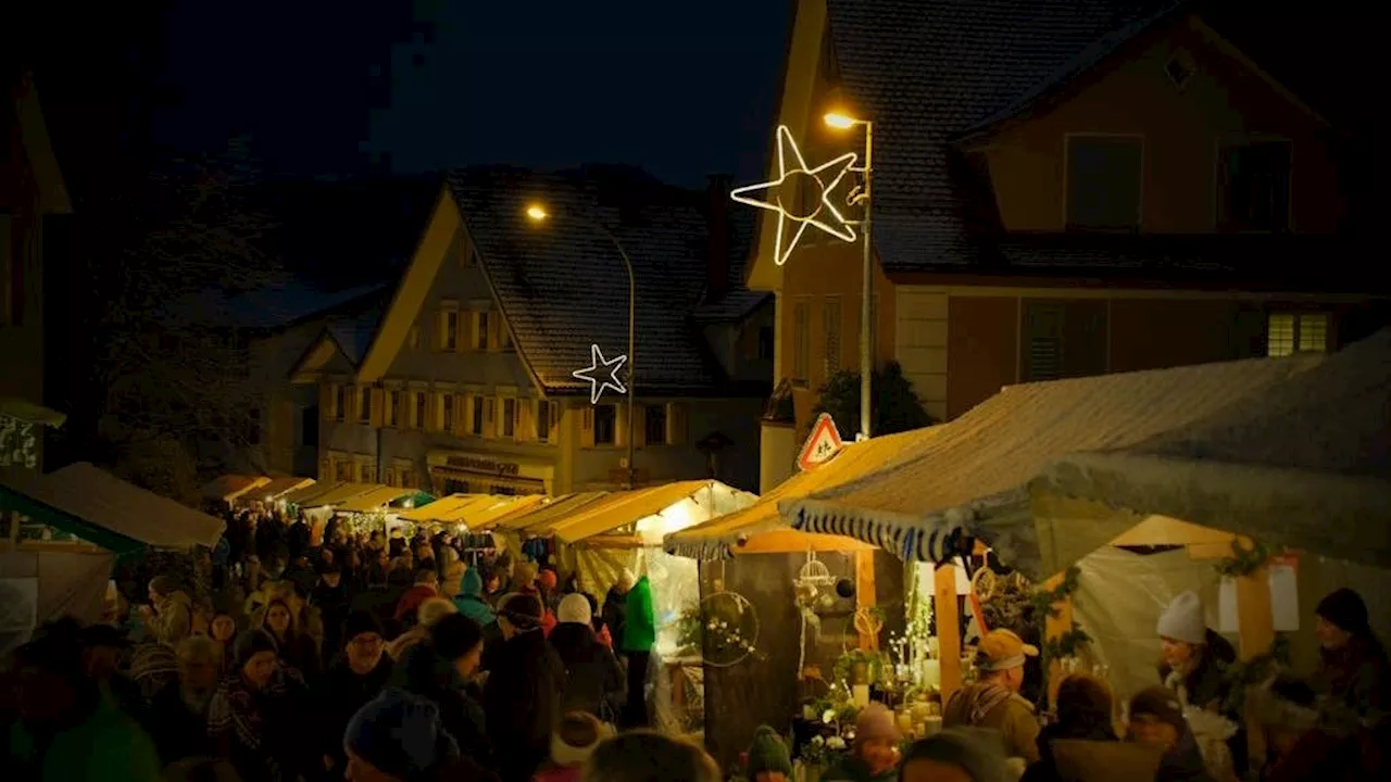 Der 31. Wittenbacher Weihnachtsmarkt: achtzig Stände, Besuch vom Samichlaus und ein Wunschbaum