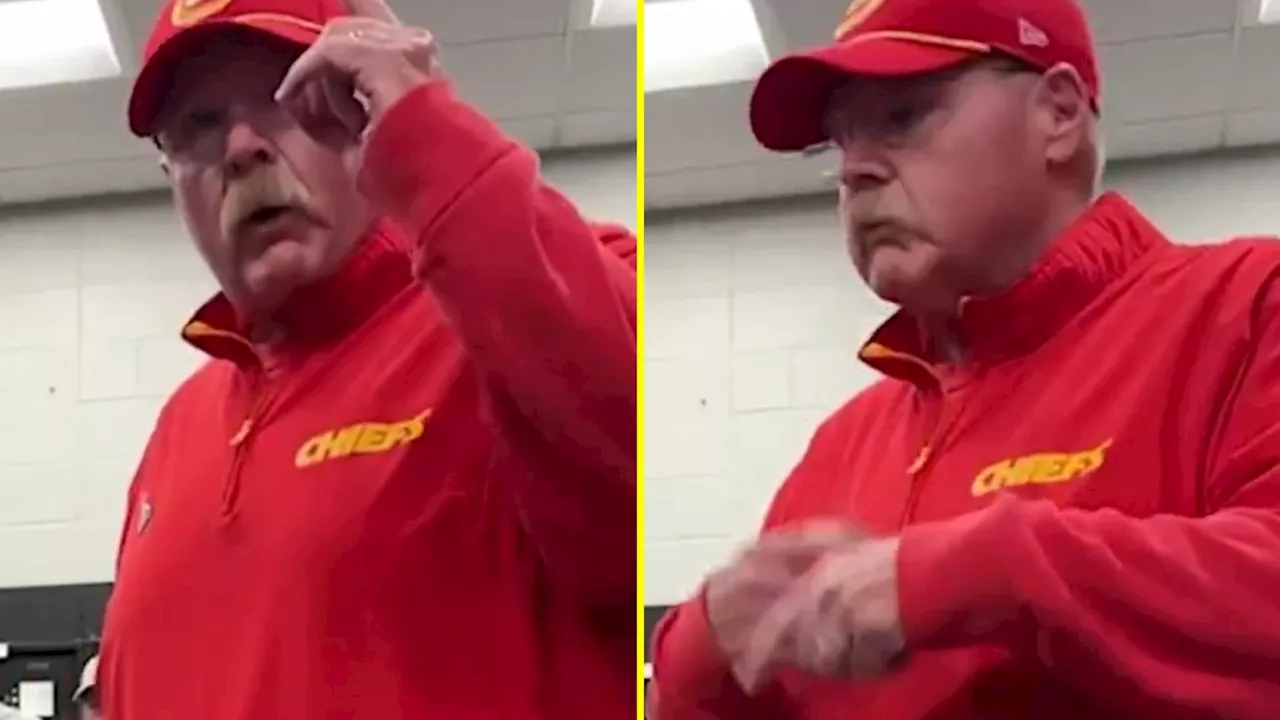 Emotional Andy Reid gives passionate speech as Patrick Mahomes helps him join elite club with Bill...