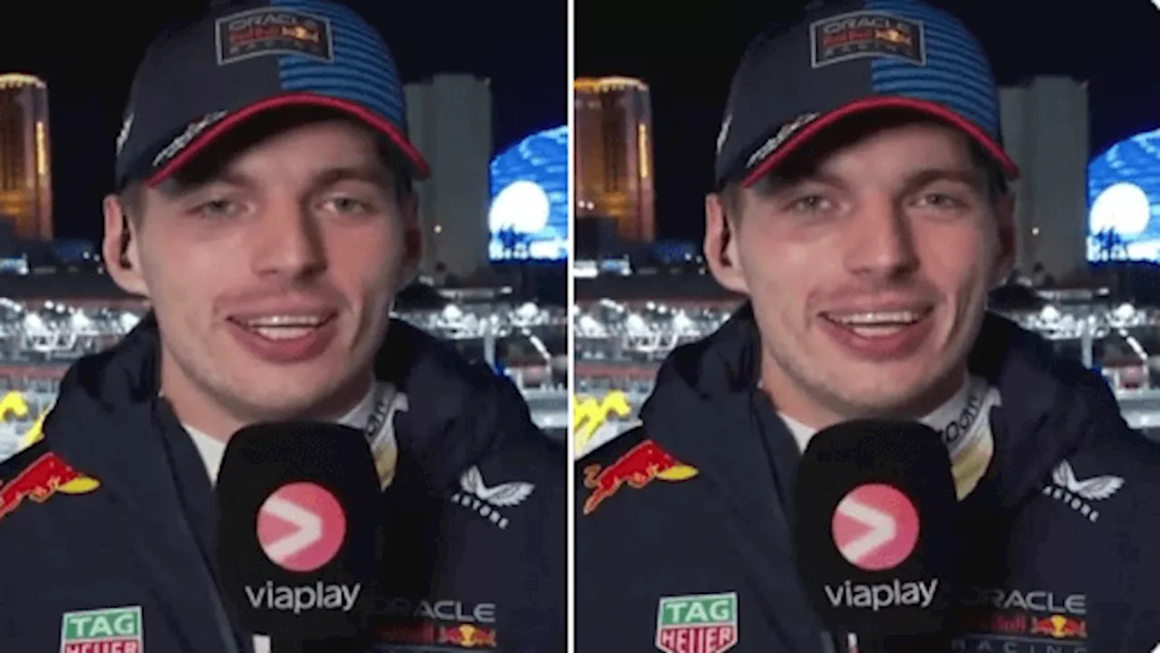 Max Verstappen goes ‘full Michael Schumacher’ with hilarious boozy TV interview...