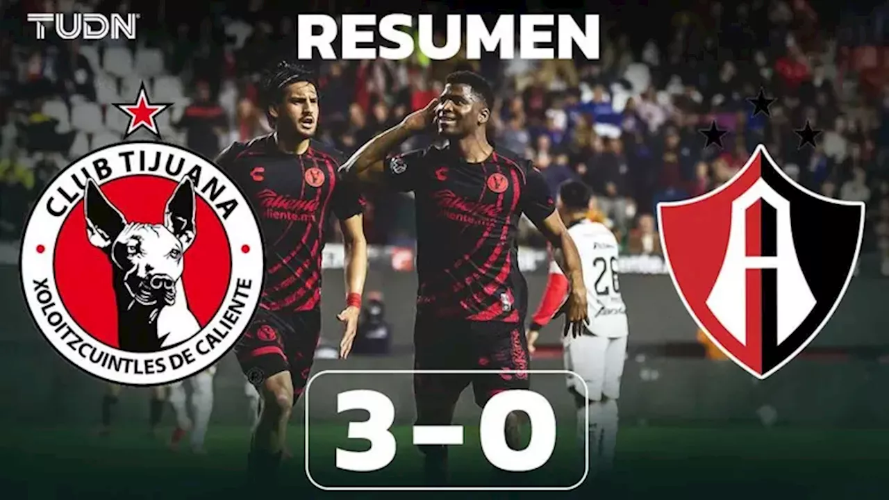 Tijuana se impone al Atlas en el Play-In y obtiene su boleto a los Cuartos de Final de la Liga MX