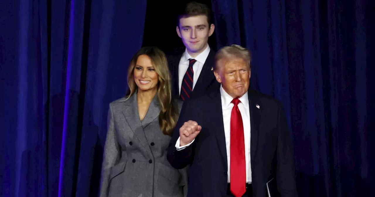 Barron Trump Spotted at Dinner With Mom and Dad Trump at Mar-a-Lago