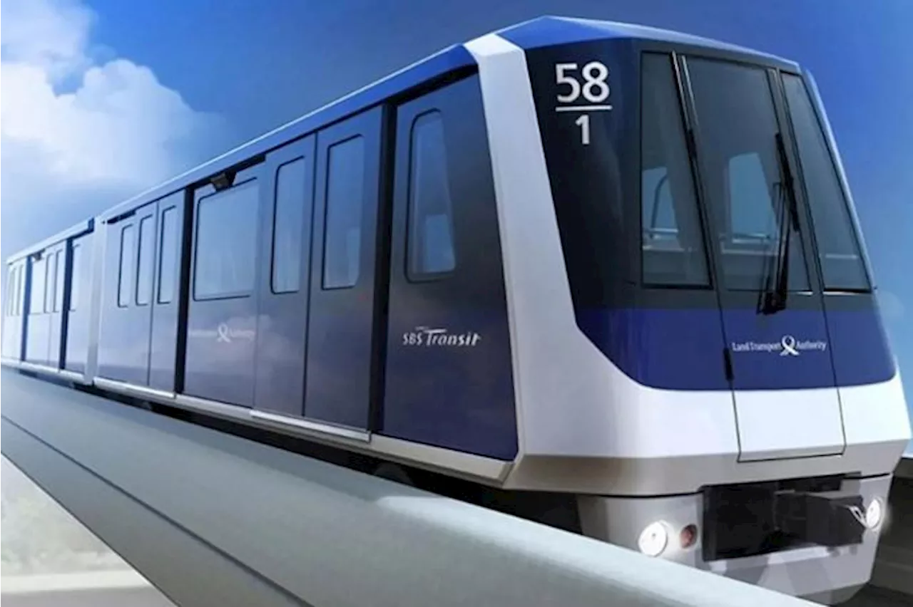 Two New Sengkang-Punggol LRT Trains Arrive in Singapore