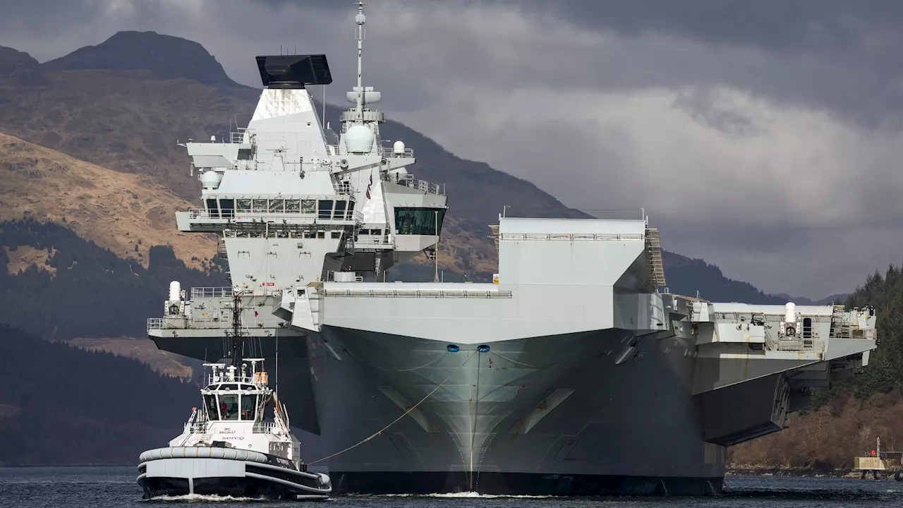 Drone 'Follows' UK's Carrier After RAF Bases Targeted