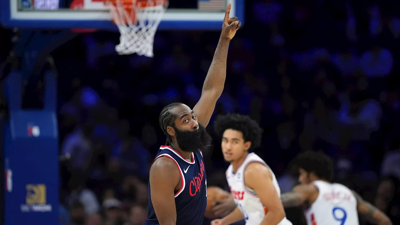 Harden leads Clippers to rout over former team 76ers