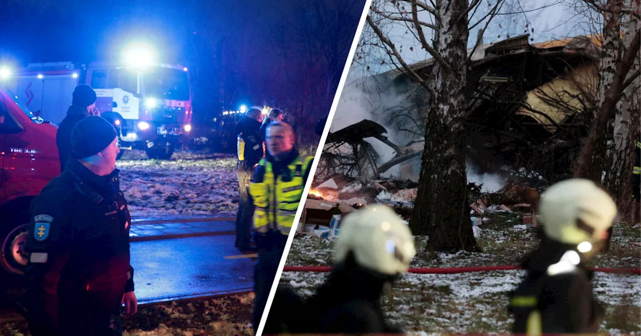 DHL-Frachtflugzeug stürzt in Vilnius auf Wohnhaus