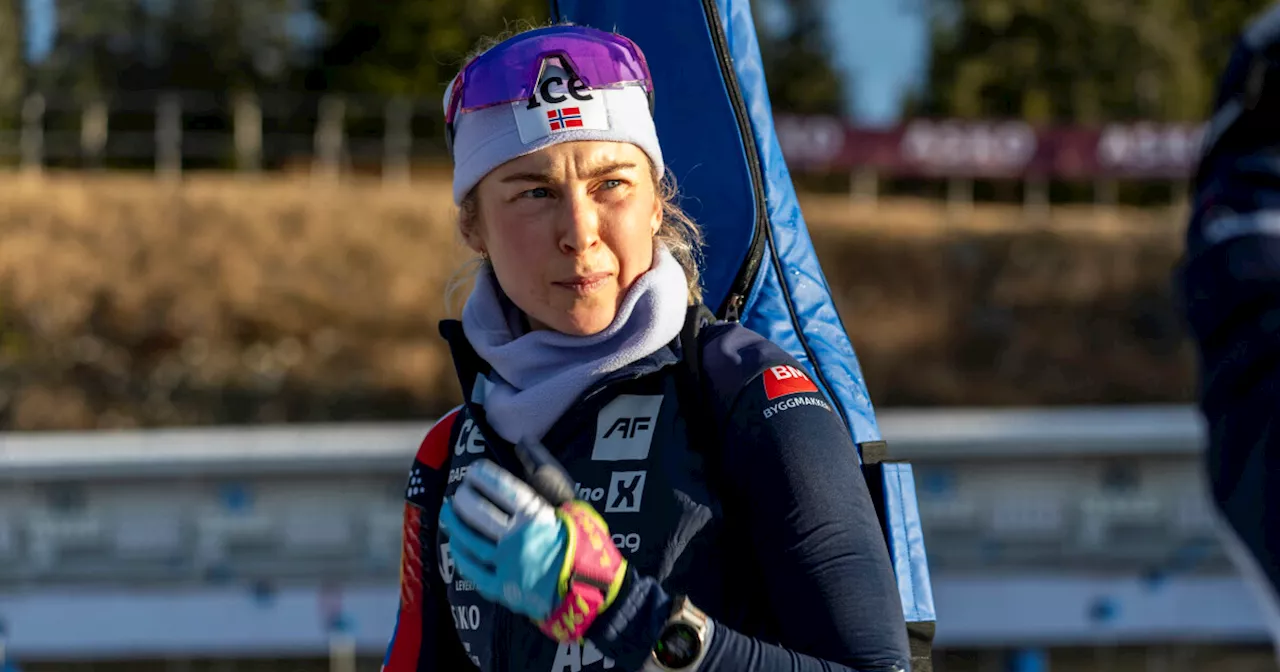 Skiskytter Ingrid Tandrevold søker utvikling med teknikk- og styrketrener Morten Bråten