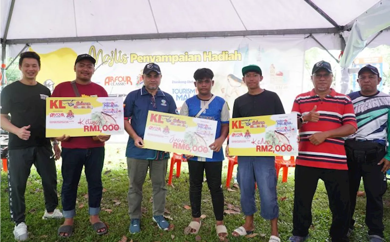 Rezeki patin 16.725kg dinobat juara cabaran memancing Kuala Lumpur.