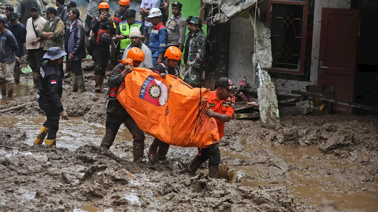 Rescuers recover 20 bodies from flash floods and landslides on Indonesia's Sumatra island