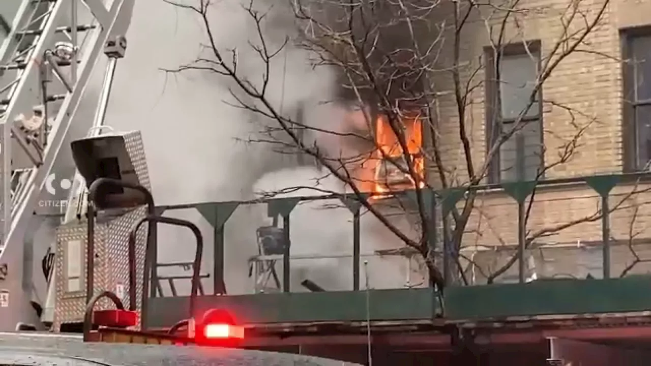 2 firefighters among 15 injured in 2-alarm fire in Upper Manhattan