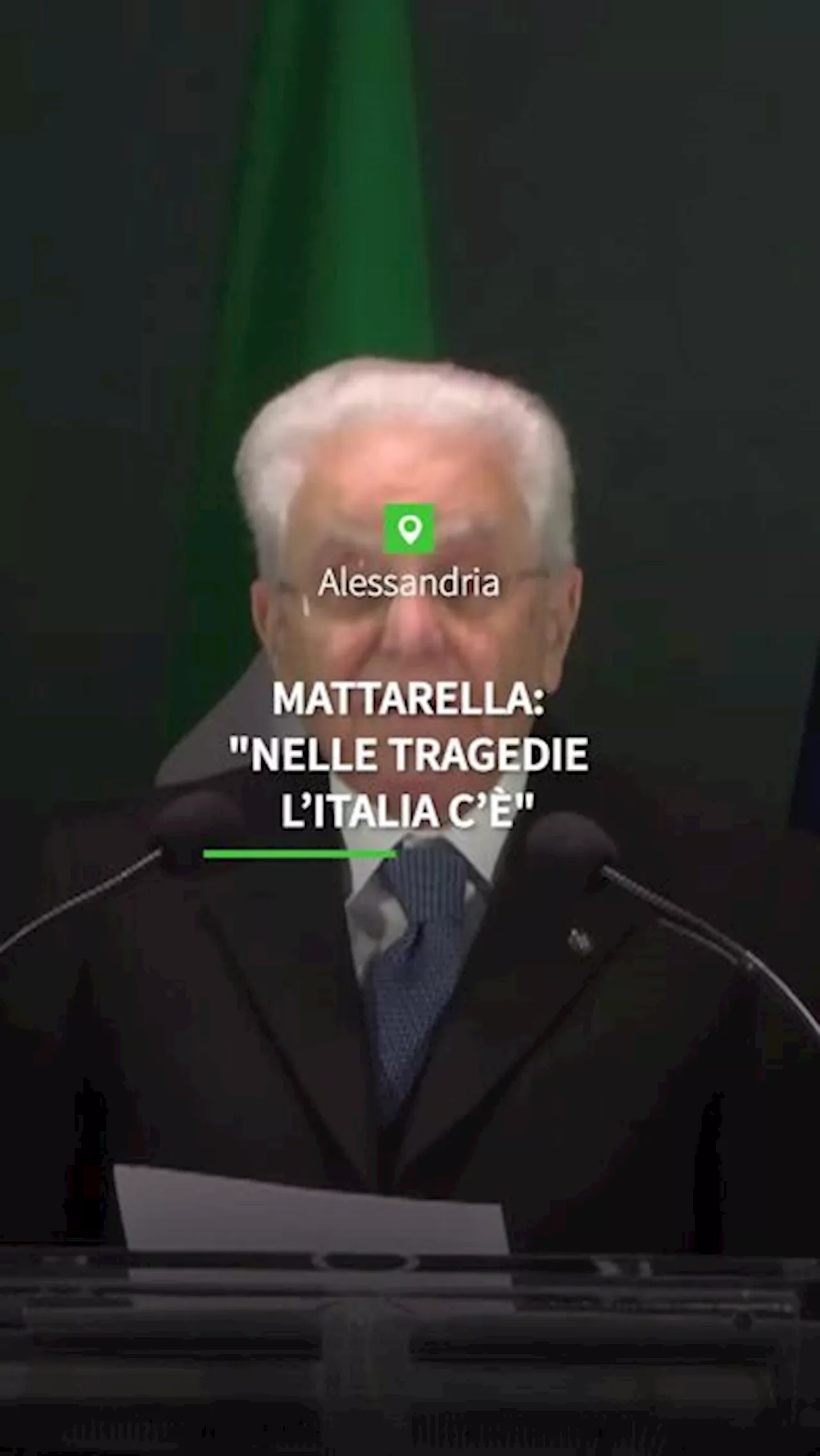 Mattarella ad Alessandria: 'Nelle tragedie la Repubblica c'e''