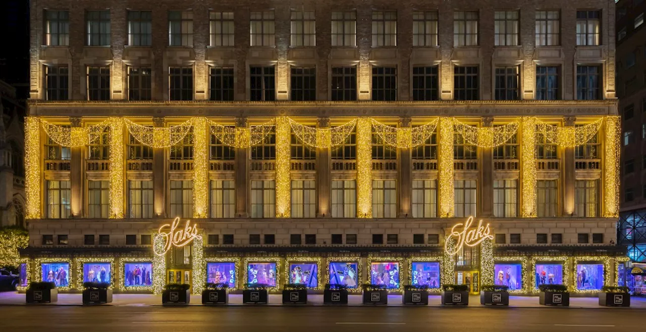 This holiday season’s Saks window display celebrates a century with style