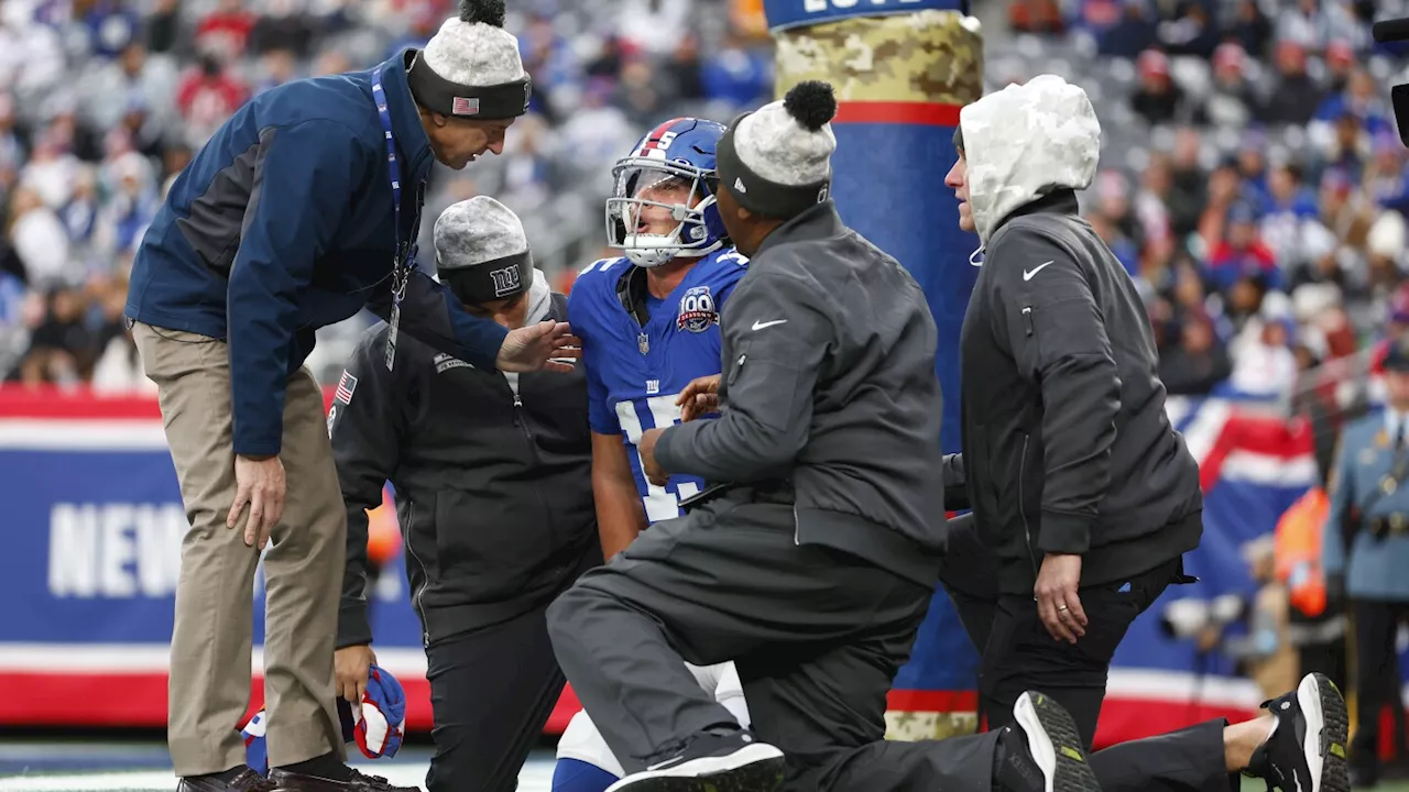 Giants QB Tommy DeVito has a sore throwing arm after loss to Bucs