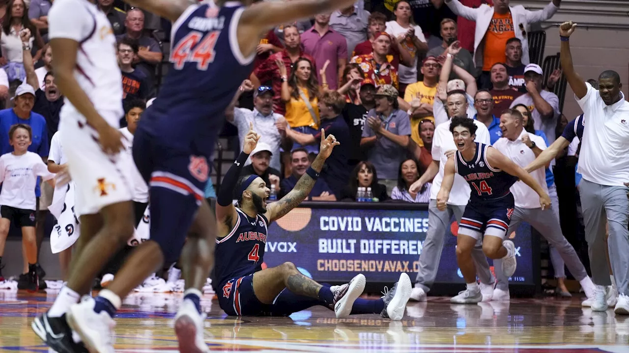 Johni Broome scores winning putback to lead No. 4 Auburn past No. 5 Iowa State, 83-81