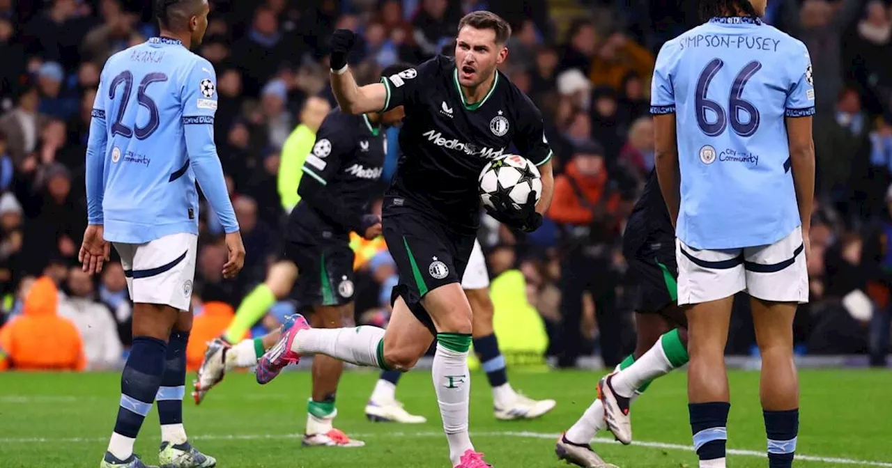 VIDEO: Revive el gol de Santiago Giménez al Manchester City en la Champions League