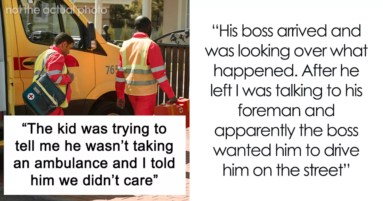 Boss Furious After Bleeding Employee Is Taken To Hospital By Ambulance