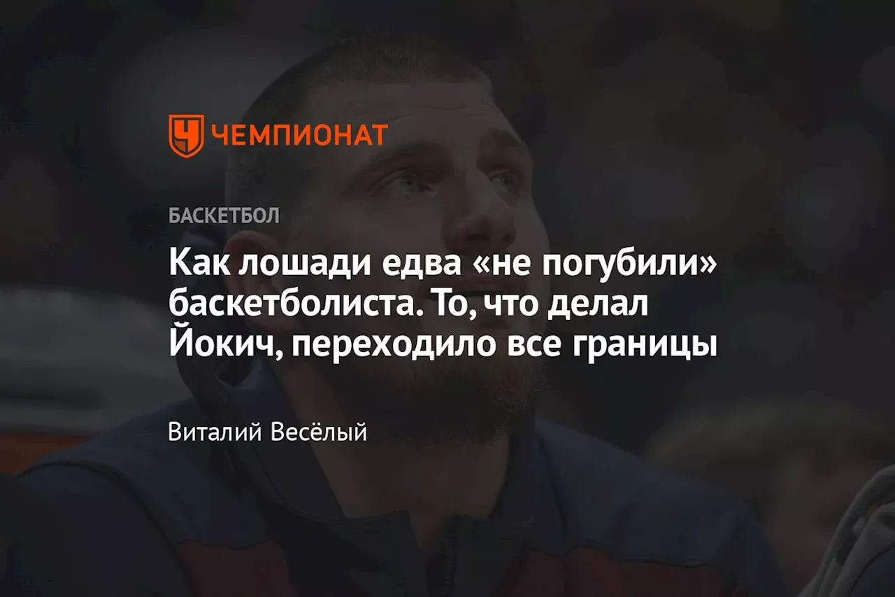 Как лошади едва «не погубили» баскетболиста. То, что делал Йокич, переходило все границы