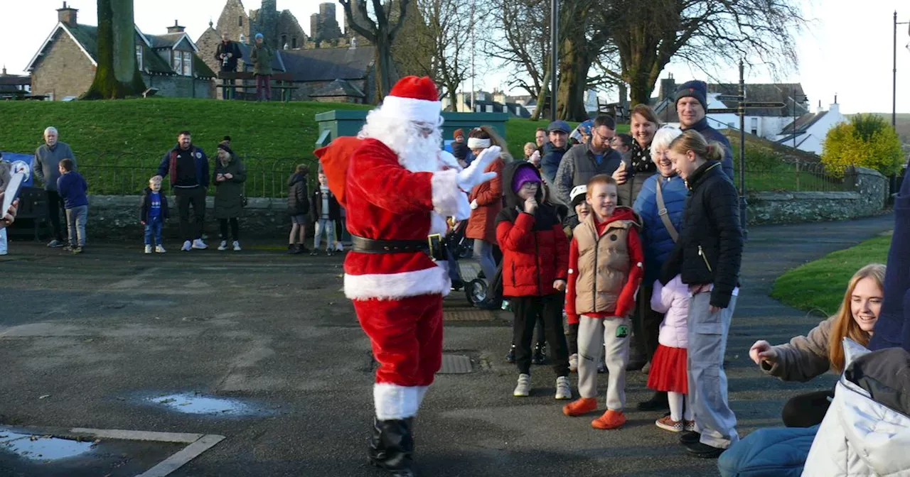 Santa Claus rockets into Kirkcudbright for fun filled day