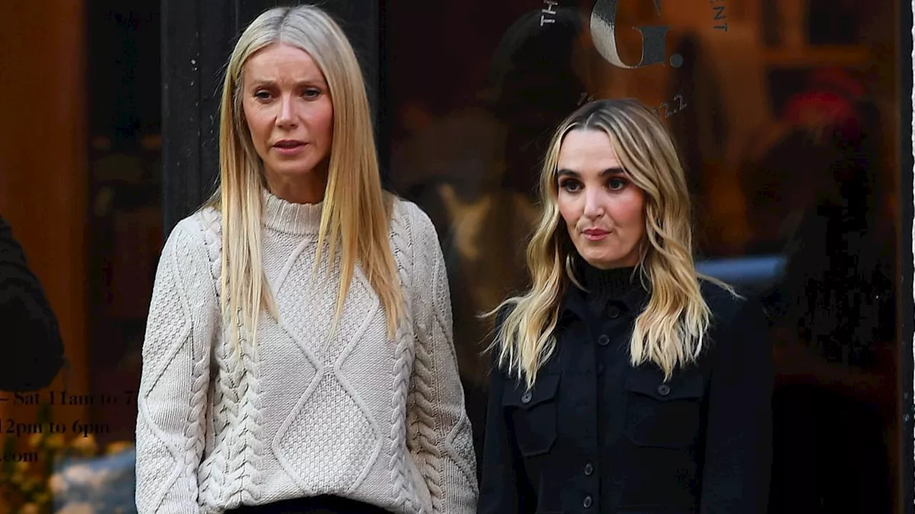 Gwyneth Paltrow and Chloe Fineman Film Goop Commercial Featuring Polestar in NYC