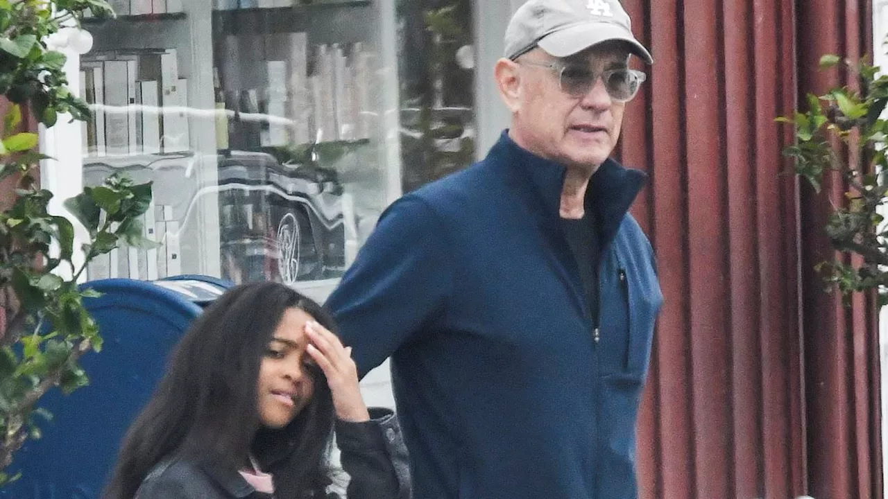 Tom Hanks Spends Quality Time with Granddaughter Michaiah in Brentwood