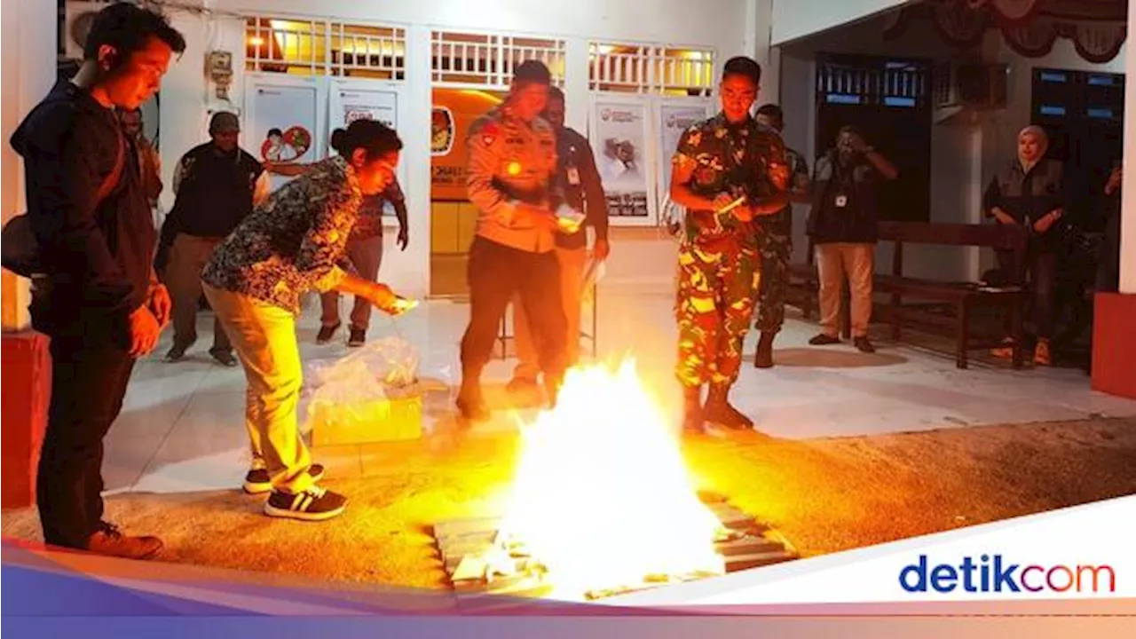 KPU Sorong Selatan Musnahkan 240 Surat Suara Rusak dan Lebih