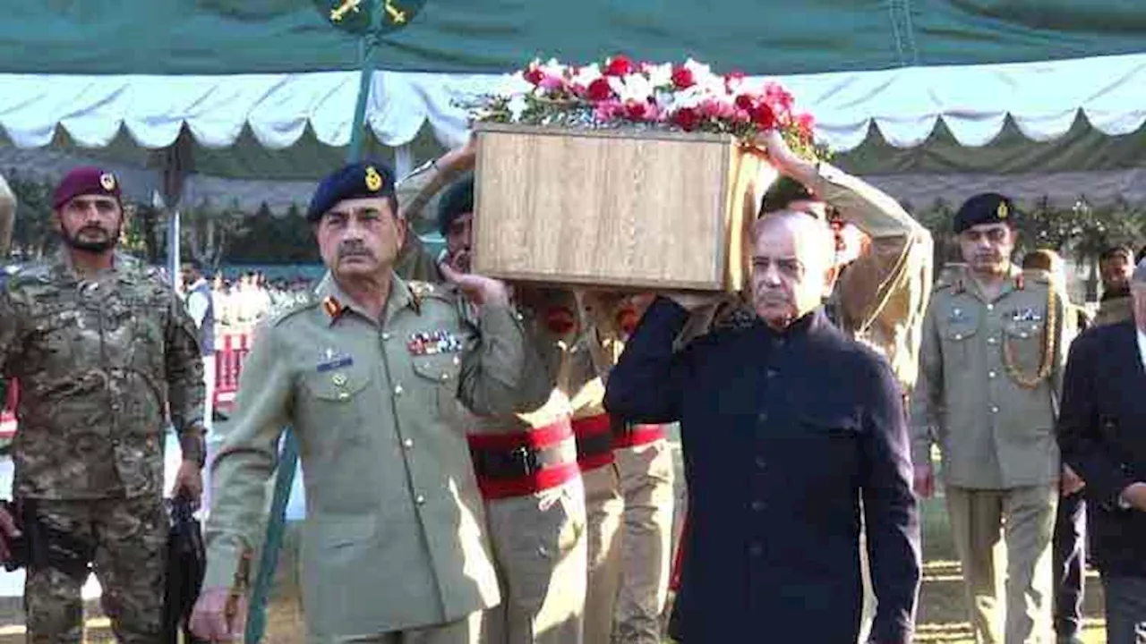 Funeral prayers of three security personnel offered in Rawalpindi