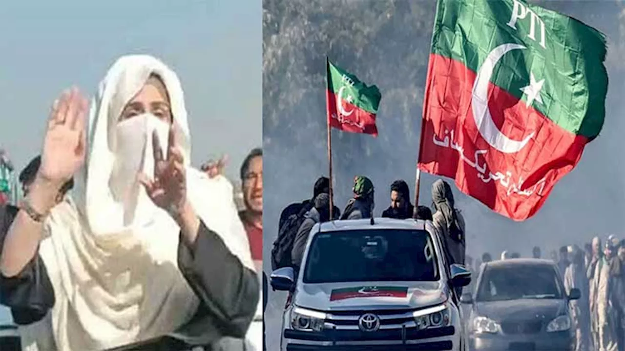 PTI Aktivistleri Bushra Bibi'nin Liderliğinde D-Chowk'a Ulaştı